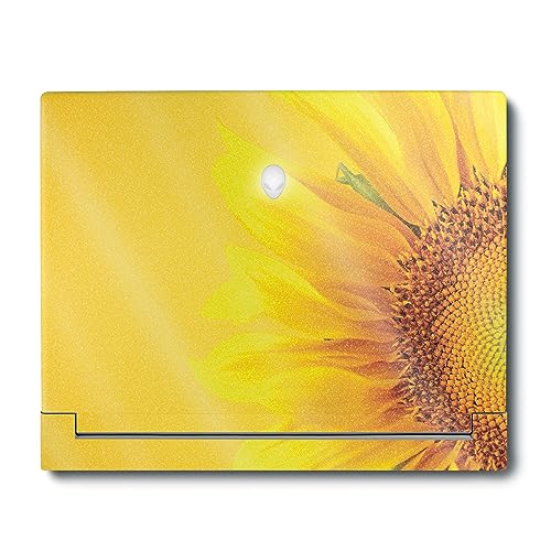 MightySkins Glossy Glitter Skin Compatible with Alienware X16 R1 (2023) Full Wrap Kit - Sunflower Yellow | Protective, Durable High-Gloss Glitter Finish | Easy to Apply | Made in The USA