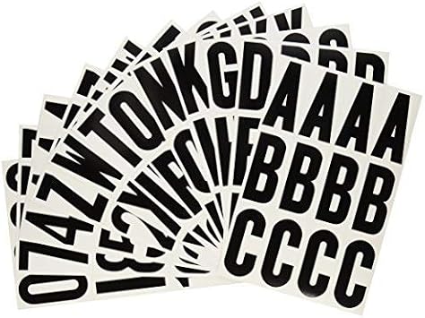 Hy-Ko Packaged Numbers & Letters, DIY Address Number Stickers for Deliveries and Navigation, Self-Adhesive House Decals for Siding, Door, Mailboxes
