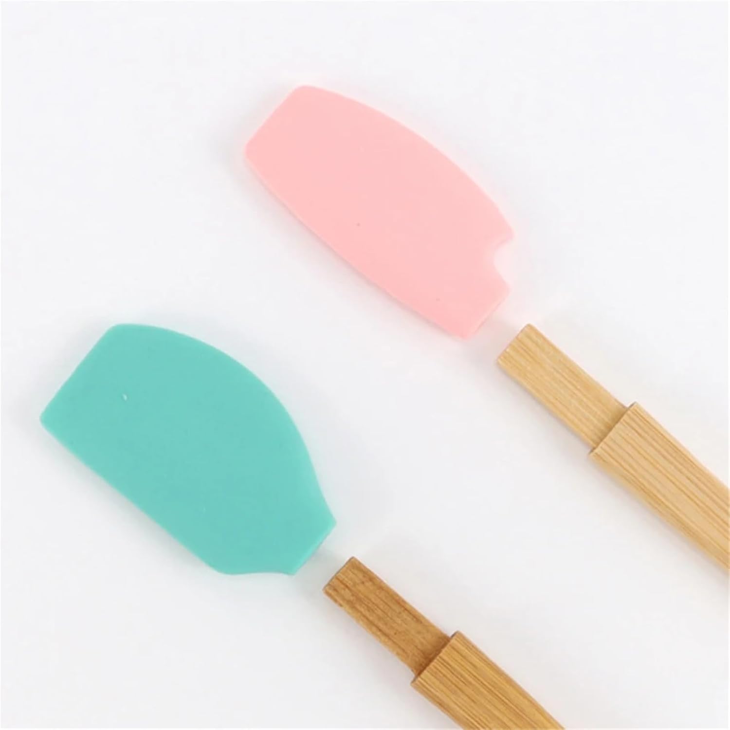 Food Grade Silicone for Butter Cooking Multicolor Mini Spatula Cake Cream Oil Brush Bamboo Handle Baking Tools Multi(5Pcs Mix)
