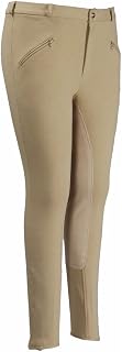 Hombre Regular algodón Full Seat Breech, Negro, Hombre, Color Light Tan, tamaño 36