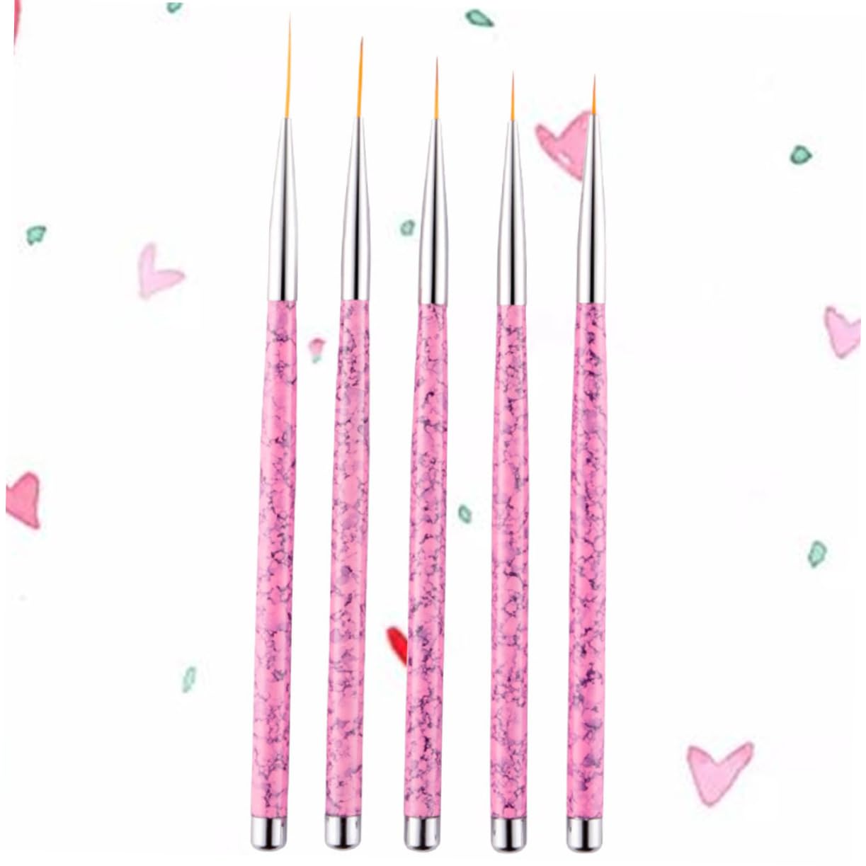 FOMIYES 10pcs Nail Art Tools Set Fine Drawing Liner Pens Brush Tips for Precision Nail Painting and Dotting for Professional and Personal Use for Women