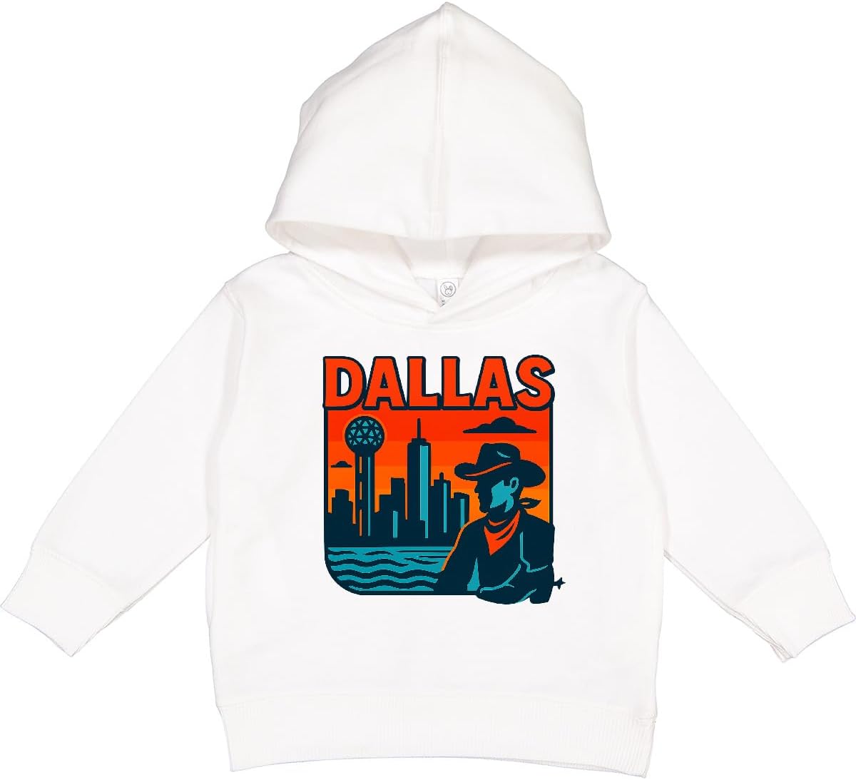inktastic Dallas Texas Skyline Toddler Hoodie