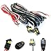 iJDMTOY 9005 9006 H10 Relay Harness Wire Kit with LED Light ON/Off Switch Compatible with Automtive Driving Light, Fog Light, Retrofit, Off-Road Lighting, etc