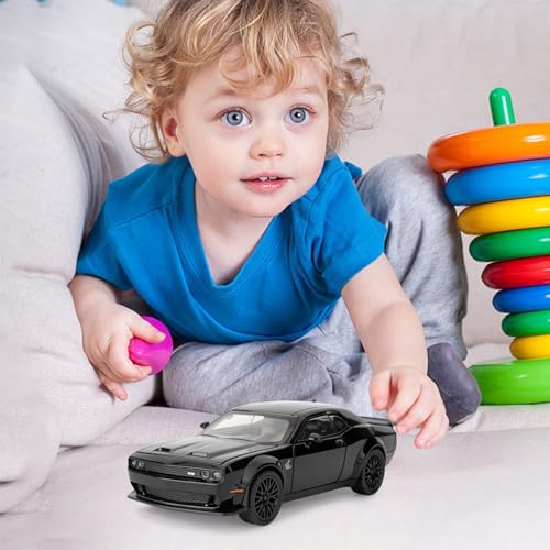 BDTCTK 1/32 Dodge Challenger Hellcat Modelo de Coche miniatura 6