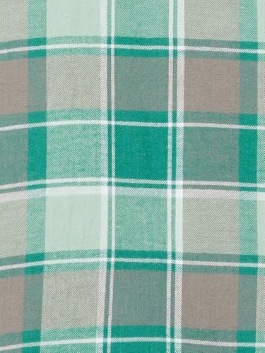 Women Checked Oversized Shirt (Green, L) - Image 7