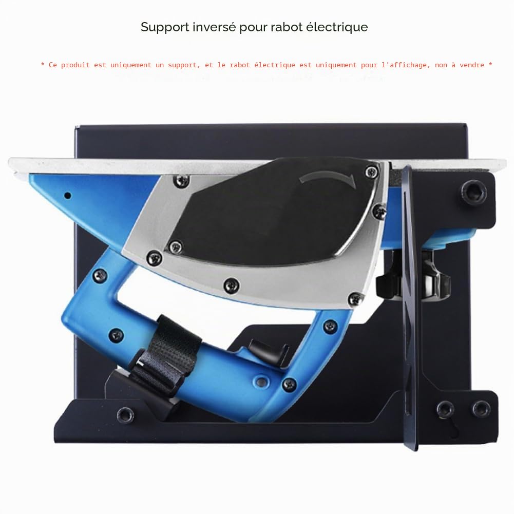 Support de Rabot Électrique Inversé pour le Travail du Bois, Support Pratique à Rabat pour Outils Ménagers