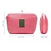 Travel Universal Organizer Bag / Electronics Accessories Case Packing Storage Bag, Multifunctional Shockproof Makeup Pouch, Gadget Bag, Data Cable Travel Case With Mesh Handbag Handbag (Size M, Red)