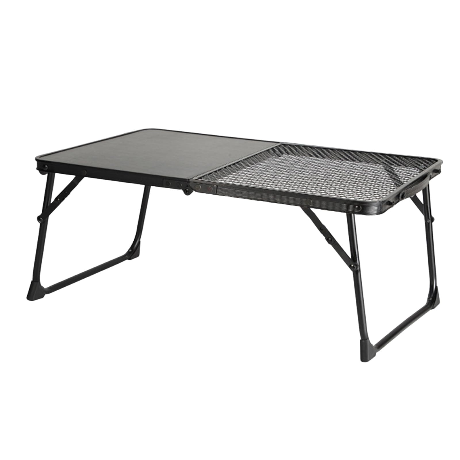 Nucelit Camping Tables Cooking Grate Overfire Desk Folding Table Outdoor Picnics Desk for Fishing Picnics Barbecue Outdoor Small Table