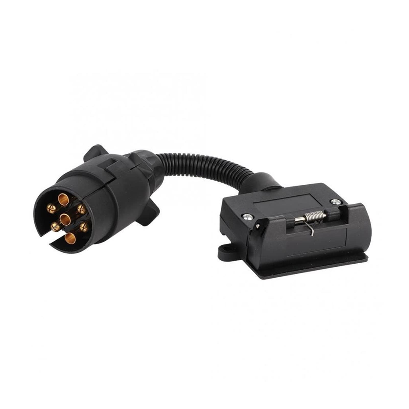 LIANGMEI Qingqing Store EU 7 Way To AU 7 Way Flat Trailer Towbar Towing Socket Adapter Connector Trailer Plug