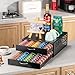 Flagship Vertuo Pod Holder Coffee Storage for Nespresso Organizer - Large Capacity 2 Tier Drawer Fits All Size Vertuo Pods