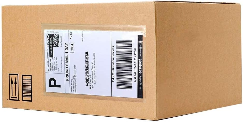 6x9 Packing List Envelopes with Clear Self-Adhesive Labels