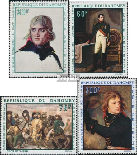 Prophila Collection Dahomey 379-382 serie completa MNH 1969 Napoleón sellos de pintura