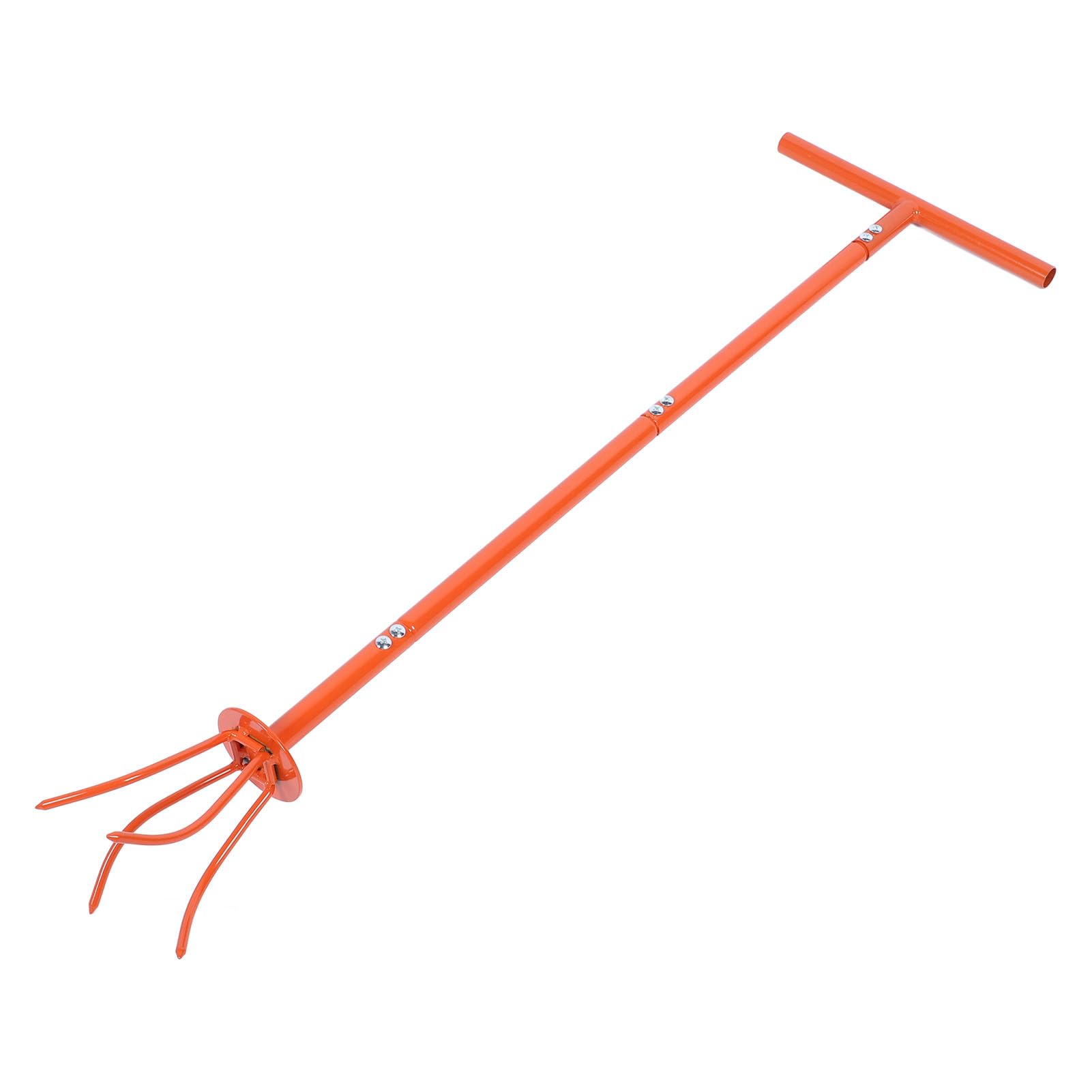 Manual Tiller Garden Claw, Gardening Hand Tiller Stainless Steel Cultivator Lawn Aerator Lossener for Gardening Bed Plant Box, Garden Claw Tool Long Handle