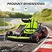 Garvee Go Kart, Electric Drift Kart Car with Adjustable Seat, 24V 7Ah Outdoor Ride On Toy, 2 * 200W Motor, 8.1 MPH, LED Lights, Toy Race Car for Kids 6-12 Years Old