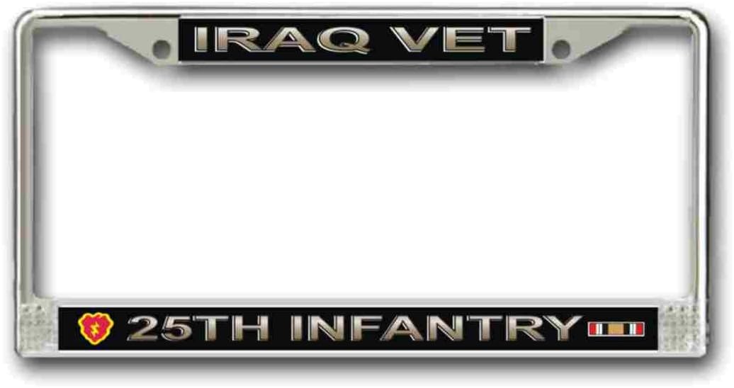 MilitaryBest Iraq Veteran 25th Infantry Division License Plate Frame