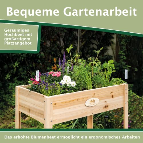 Hochbeet für Balkon aus Zedernholz – Pflanzkasten HB002