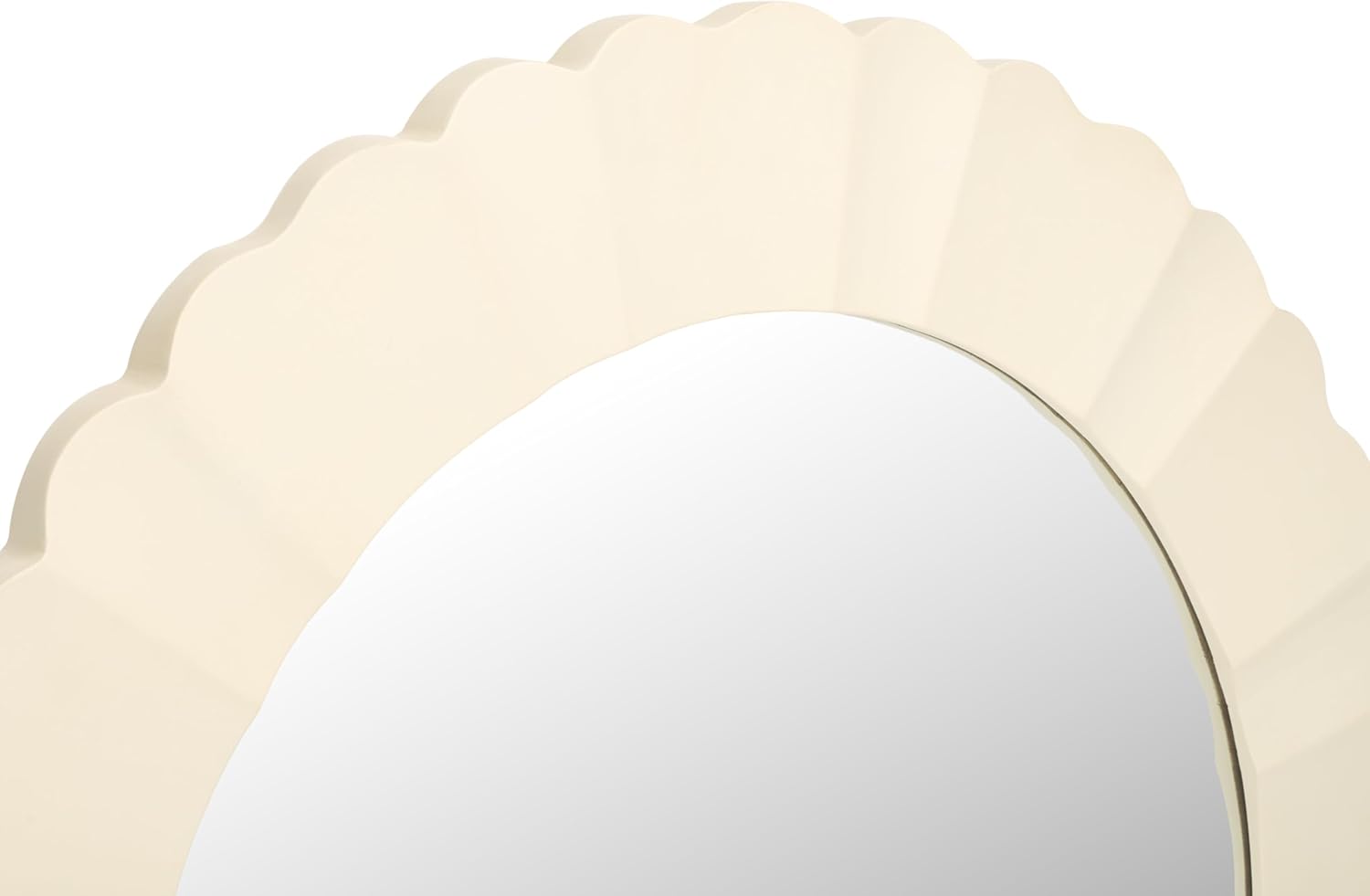 SAFAVIEH Home Collection Nooa Soft White 36-inch Round Decorative Accent Wall Mirror