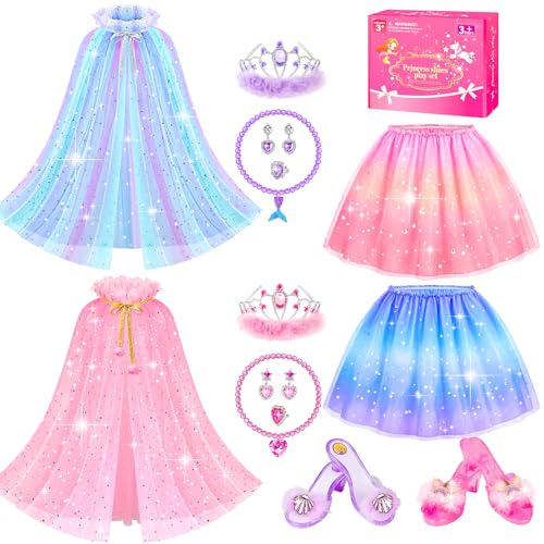 Vestido Princesa Jeowoqao para Niñas con Accesorios