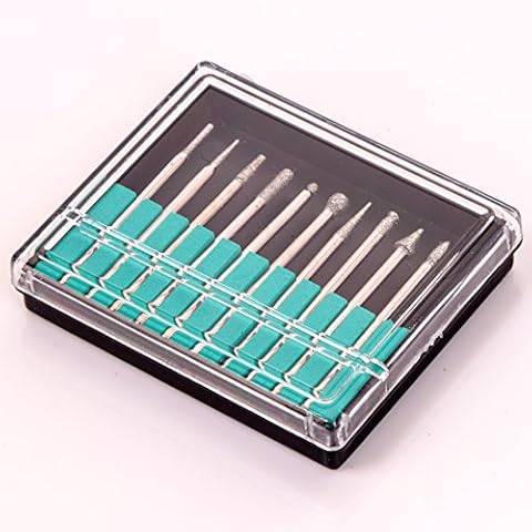 10Pc Diamond Burr Drill Bit Set for Etching and Engraving Cover