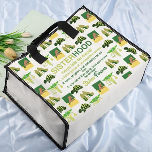 VAMSII Chi Eta Nursing Sorority belongings Gift Nurses Green and Yellow Crossbody Bag Sorority gift3