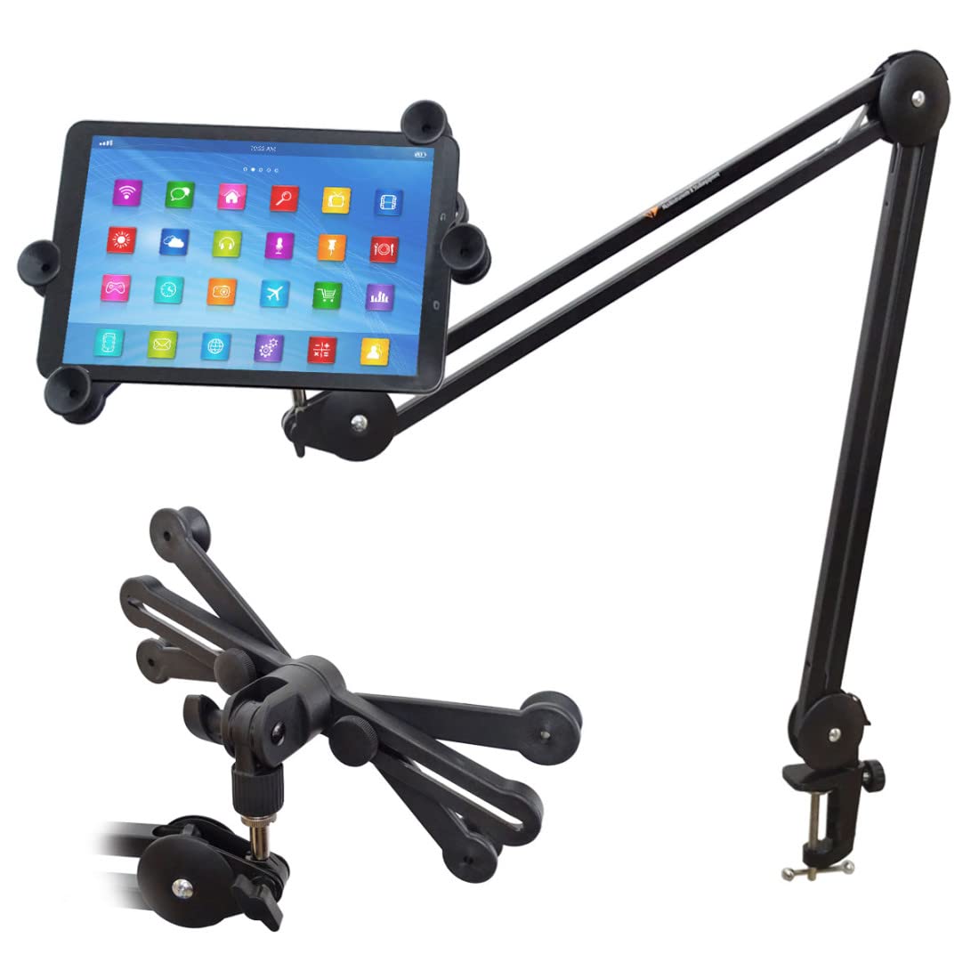 keepdrum iPH02 Tablet-PC Halterung + MS138 Gelenkarm-Tisch-Stativ