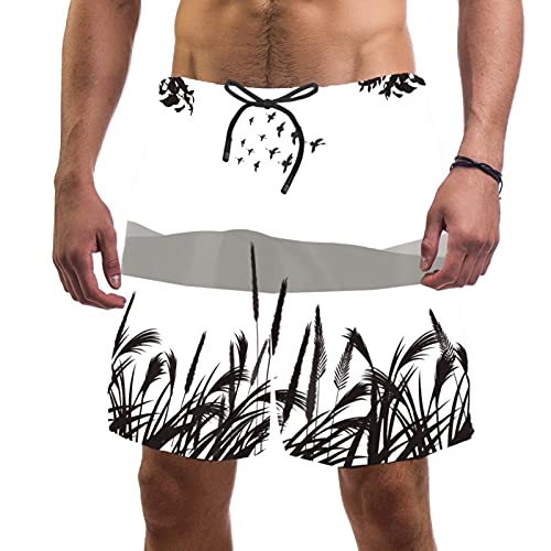Short de bain homme doublure maille anti irritation maillot de bain confortable avec poches