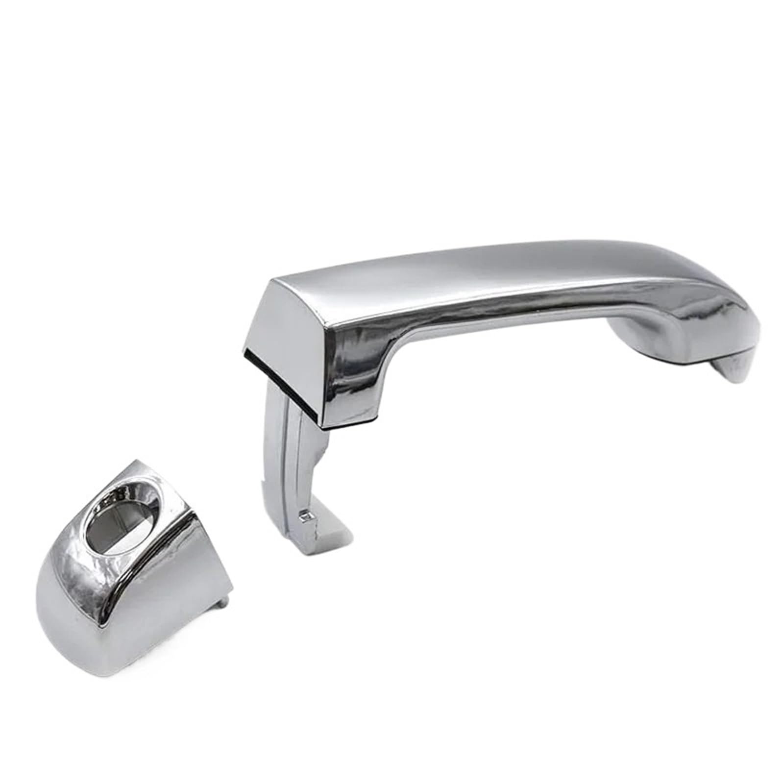 Duhnxuj Front Left With Hole Car Door Handle For Hyundai For Veracruz 2007-2015 Chrome Outside Exterior Front Rear Left Right Door Handle(Front Left With Hole)