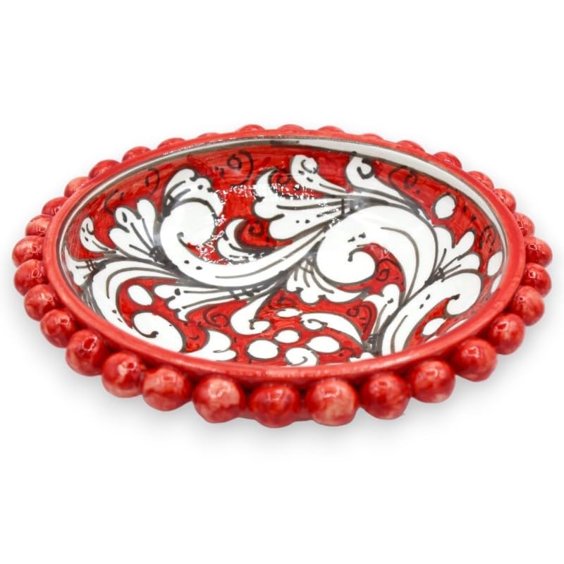 Cuenco Pigna de cerámica de Caltagirone de 20 cm un regalo tradicional para inauguración de casa