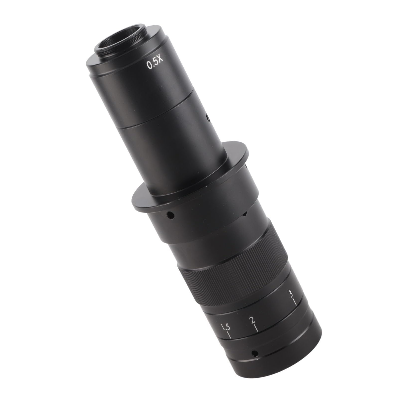 Haofy Hochauflösendes Monokularobjektiv mit 180-fachem Zoom für Industrielle VGA-USB-Videomikroskopkamera, Elektronische Inspektion, Schmuckinspektion, für Robustes