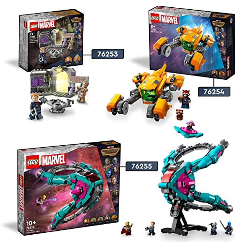 76253 Marvel Quartier Generale dei Guardiani della Galassia Volume 3 con Minifigure di Groot e Star-Lord, Giocattoli da Supereroi per Bambini, Ragazzi e Ragazze - Lego - Immagine 5
