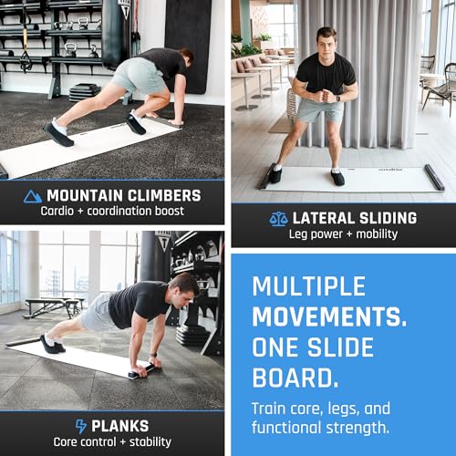 UltrasSlide - Slideboards for Exercise - Low Impact Cardio Home Gym Fitness Equipment