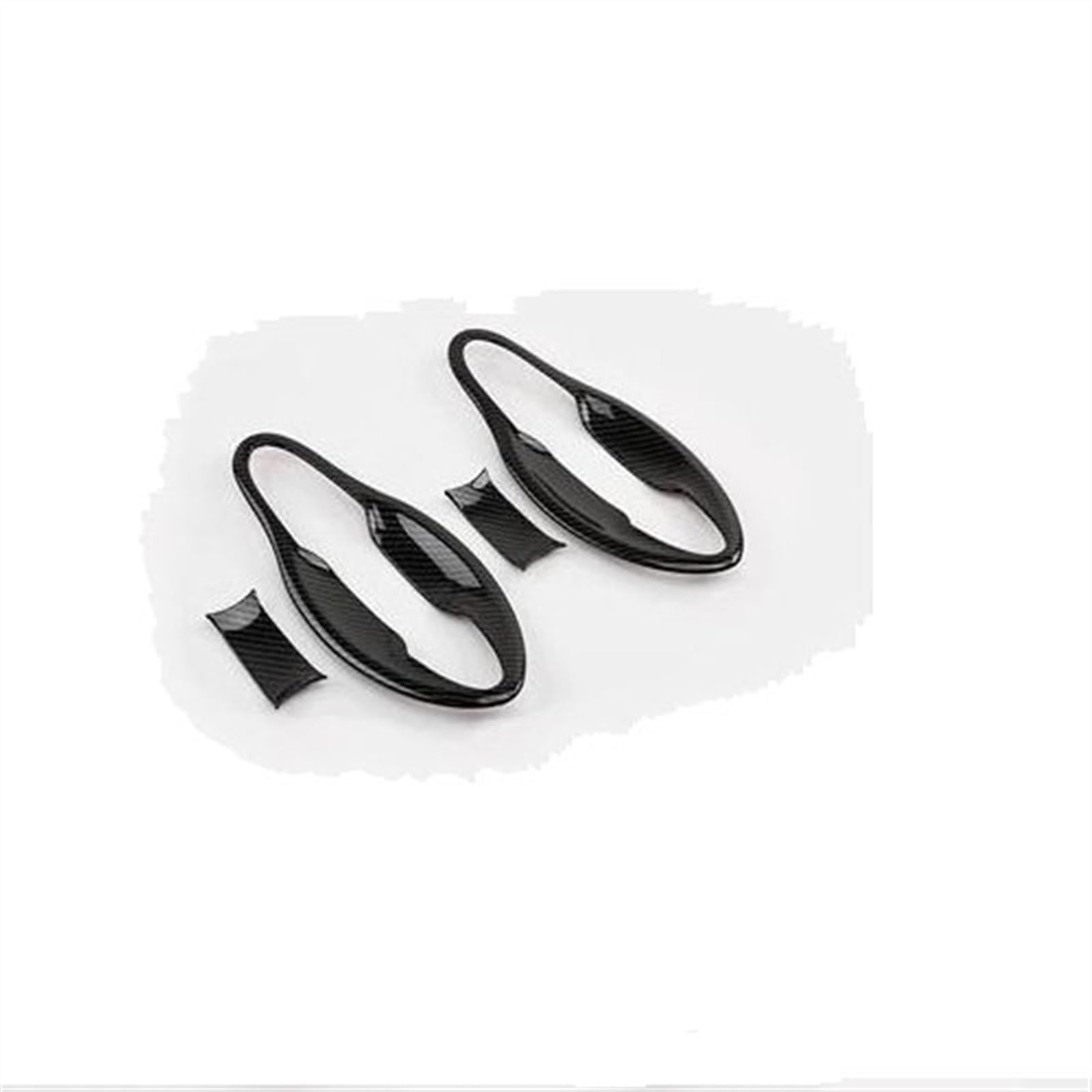 KJHOPY Carbon Fiber Chrome Car Door Handle Bowl Cover for HRV HR-V for Vezel 2014-2019 C287 Accessories Sticker Exterior Door Handle(Carbon B)