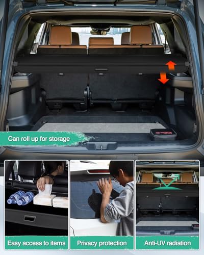 Image of Powerty Cargo Cover for 2025 2026 Toyota 4Runner Accessories, Canvas