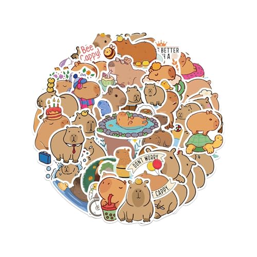 100 Capybara Adesivi Decorativi Carini, Vinile Impermeabile, Graffiti, Per Bagagli, Custodia Del Telefono, Decorazione Notebook