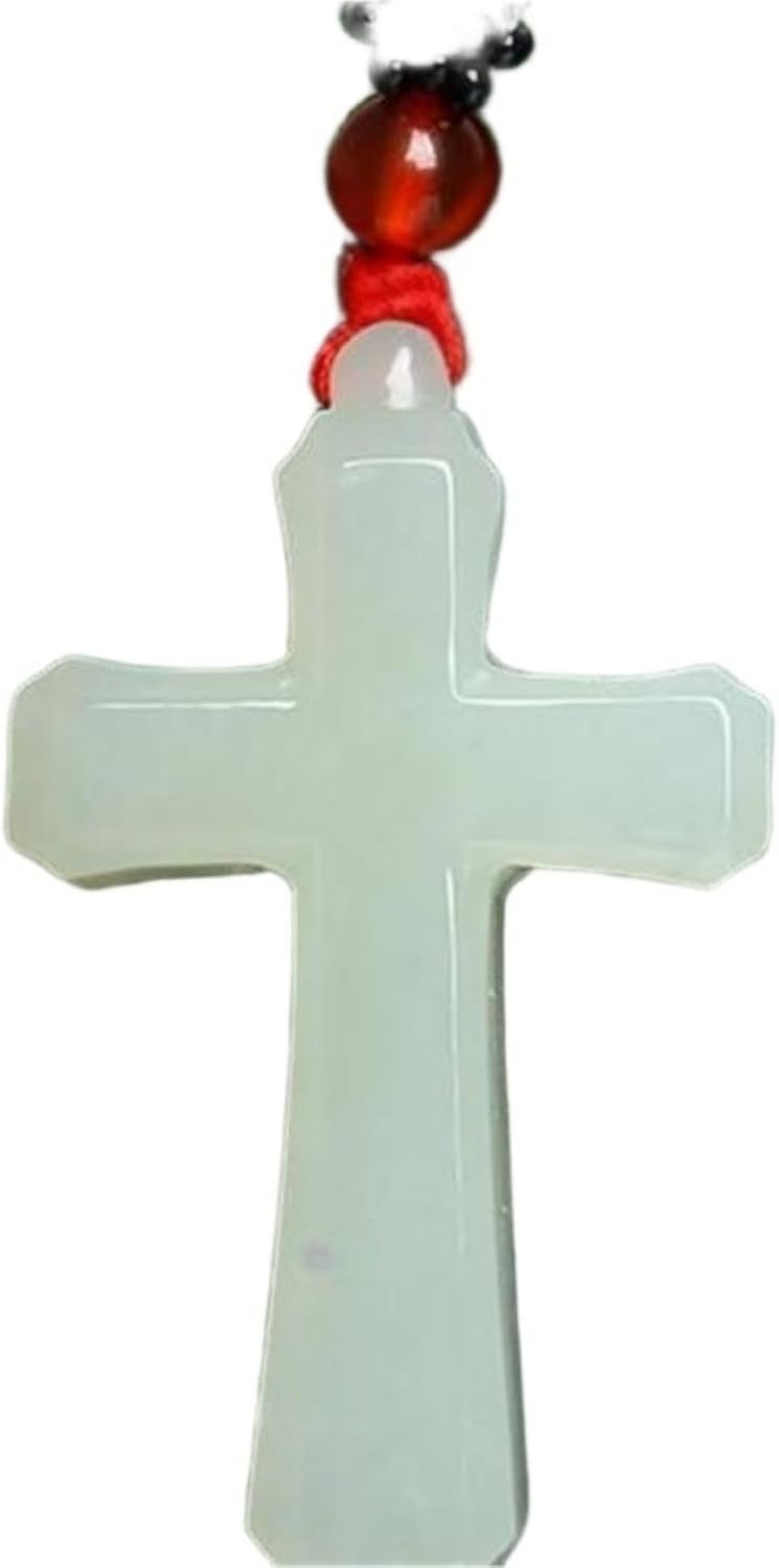 和田玉 Hetian jade Decorations 十字架吊坠信物挂件 Feng Shui Lucky Pendant 玉石玉佩仿真玉男女款玉原石仿真玉 Fengshui bracelet 1127