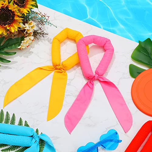 Vicenpal Cooling Neck Wraps Cooling Bandana Neck Coolers Ice Scarf Collar Headband for Sport Summer Heat Women Men Kid Dog (128 Pcs) by Vicenpal - Image 3