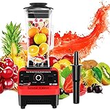 licuadora profesional oster bpst02 negra 🍓 [Triturador de hielo profesional] La potencia de 4500 W y las 6 cuchillas de acero inoxidable endurecido pueden triturar fácilmente hielo y varios ingredientes. Triturar hielo, moler nueces, granos y granos de café, batidos, jugos de frutas, pasta de vegetales, alimentos para bebés, batidos. La tasa de ruptura de la pared celular es de al menos el 90%, y los nutrientes y la nutrición se pueden extraer de las vitaminas en los alimentos como máximo.