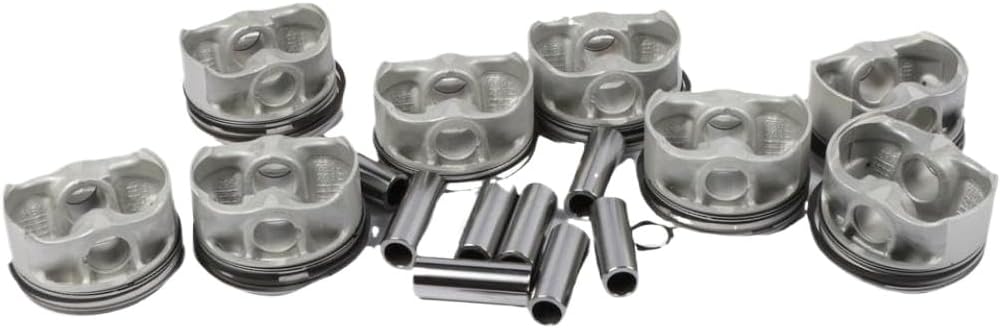 4 Piece Piston And Ring Set 11257613626 Compatible With 550i 750i X5 F01 F02 F03 E70 E71 N63 4.4L V8 Car Engine