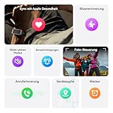 iSo Tech Fitness Tracker Ohne Display Damen Herren, Smart Band Smartwatch mit 24/7 Schlaf Herzfrequenz SpO2 Stress Überwachung, 35 Tage Akku, 170+ Sportmodi, IP68 Wasserdicht, Kein ABO (iOS/Android)