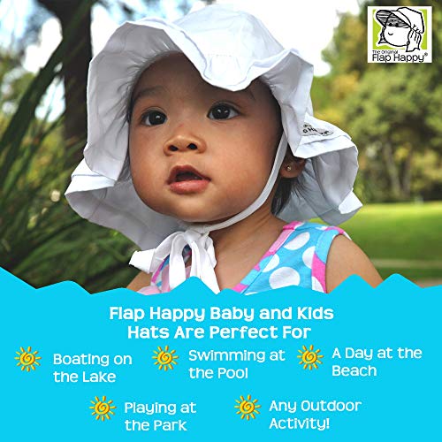 Flap Happy Baby Girls' Upf 50+ Double Ruffle Hats, Candy Pink, X Small #TOP3