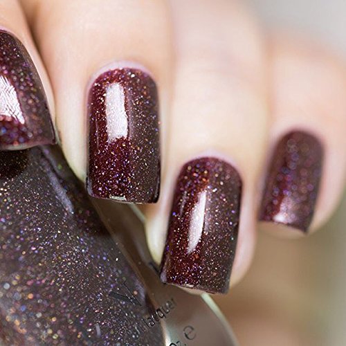 Ilnp Overnight Bag - Espresso Brown Holographic Nail Polish #TOP3
