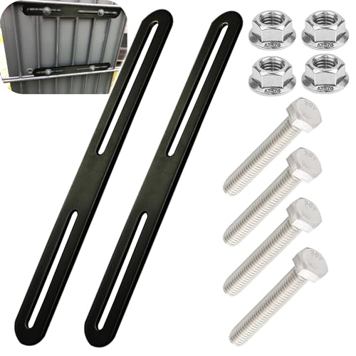 Befestigungsset für Zaunbriefkasten 2stk Zaunbefestigung 215 x 24mm Briefkasten Befestigung Briefkasten zur Briefkastenbefestigung an Toren oder Zäunen(Schwarz, 215mm)