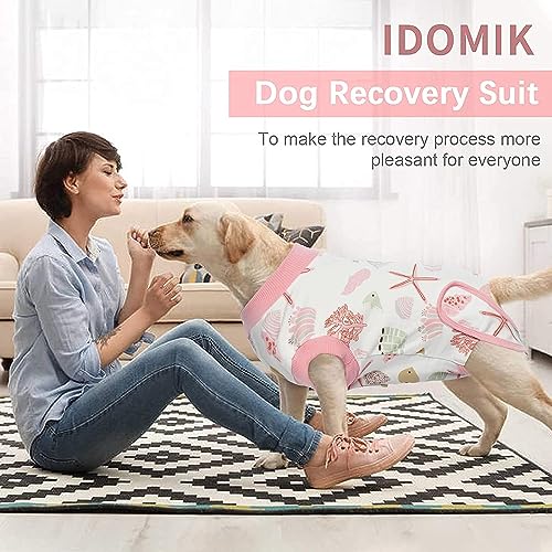 Image of IDOMIK Dog Recovery Suit for Neuter Spay,Anti-Licking Dog Surgical Bodysuit