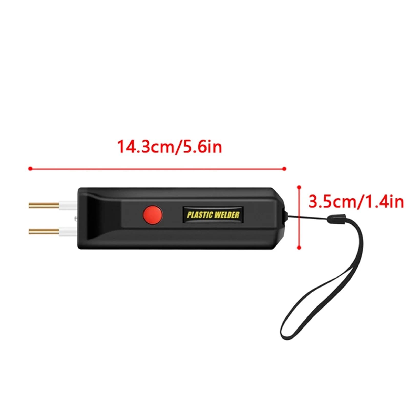 Zestaw lutowania 100W przenośne MINI gorące plastikowe narzędzie do naprawy pęknięć Naprawa zderzaka samochodowego 200 gwoździ spawalniczych(Plastic Welder Kit)