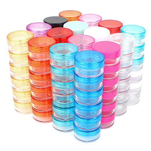 Jubaopen 96PCS Contenedor de Cosmeticos Envase Cosmético Envase Crema Botes de Cosmeticos Tarros de Cosmeticos Recipientes Cosméticos Envase Cosmético Vacío para Almacenar Crema Cosmética(10Colores)