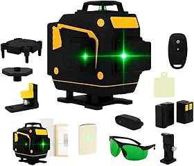 Nível A Laser 12 Linhas 3D Verde Profissional Versão 2025