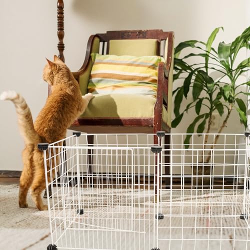 Enclos pour petits animaux robuste pour sécuriser les chiots et chats dans le salon - 6