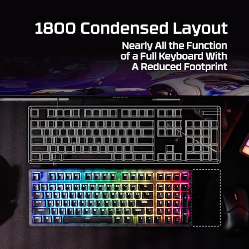 HyperX Origins 2 1800 clavier gaming mécanique compact RVB - 6