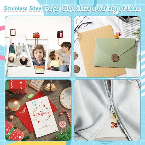 Juego De 12 Clips De Metal, Clips Para Libros, Material De Papelería, Para Profesores Y Estudiantes, Para Marcar Páginas, Material De Papelería Para La Oficina, La Escuela Y El Hogar - imagen 6