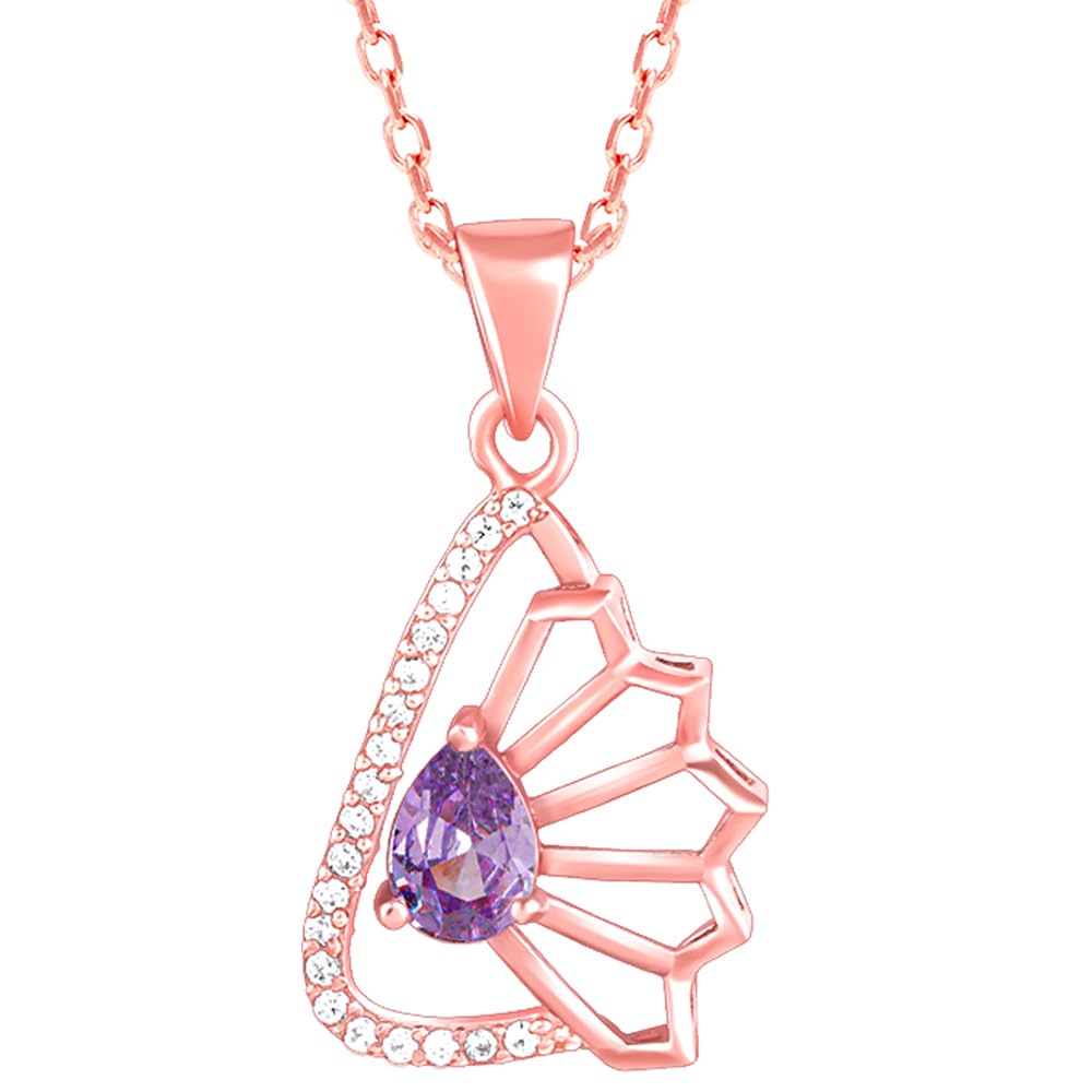 925 Silver Rose Gold Notre Dame Pendant With Link Chain| Necklace to Gift Women & Girls | With Certificate of Authenticity and 925 Stamp | 6 Months Warranty*-image-4